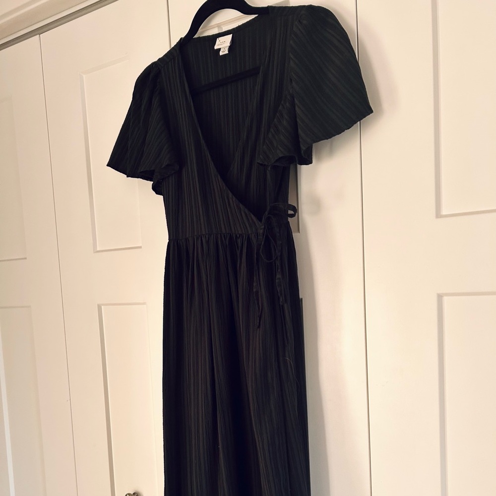 a new day Black Maxi Wrap Dress